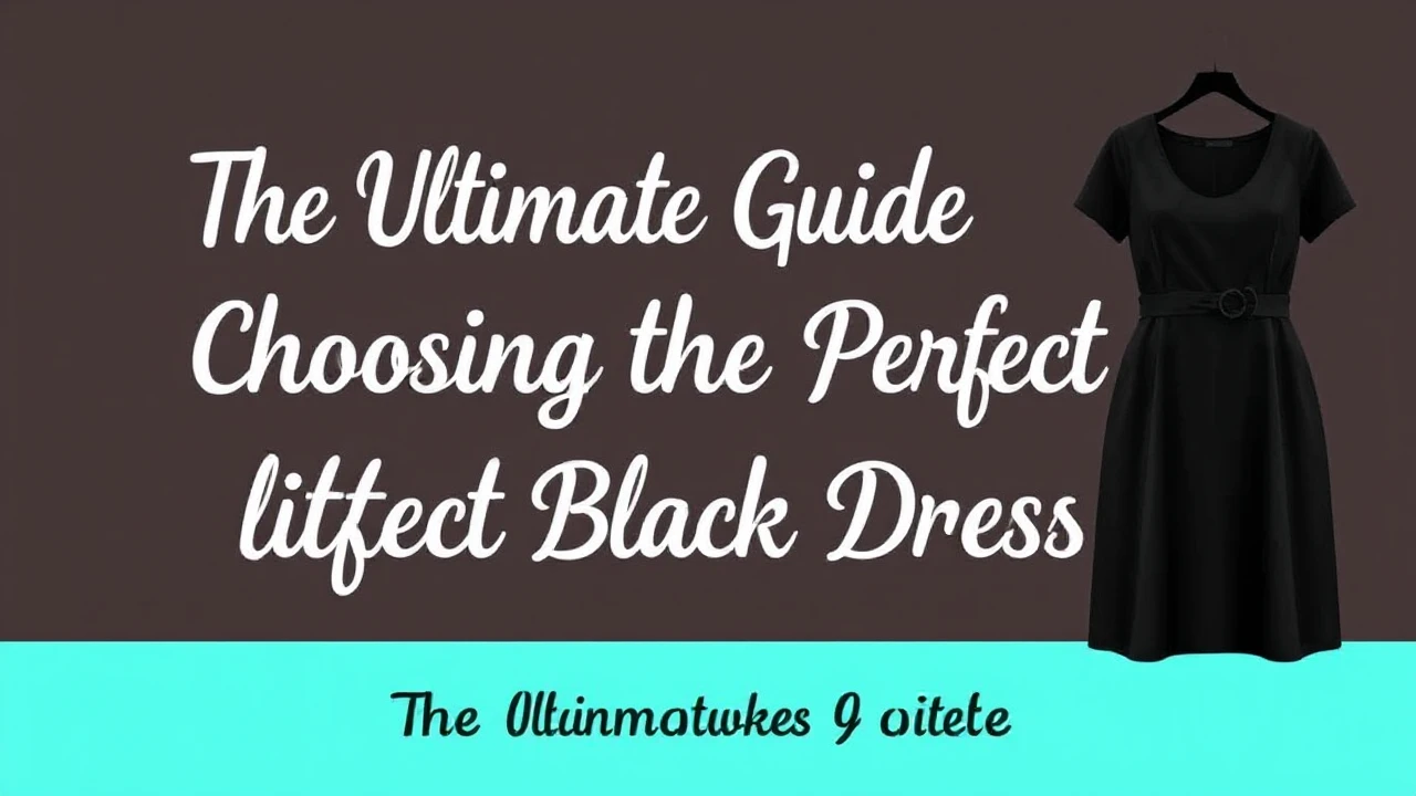 The Ultimate Guide of Choosing the Perfect Little Black Dress