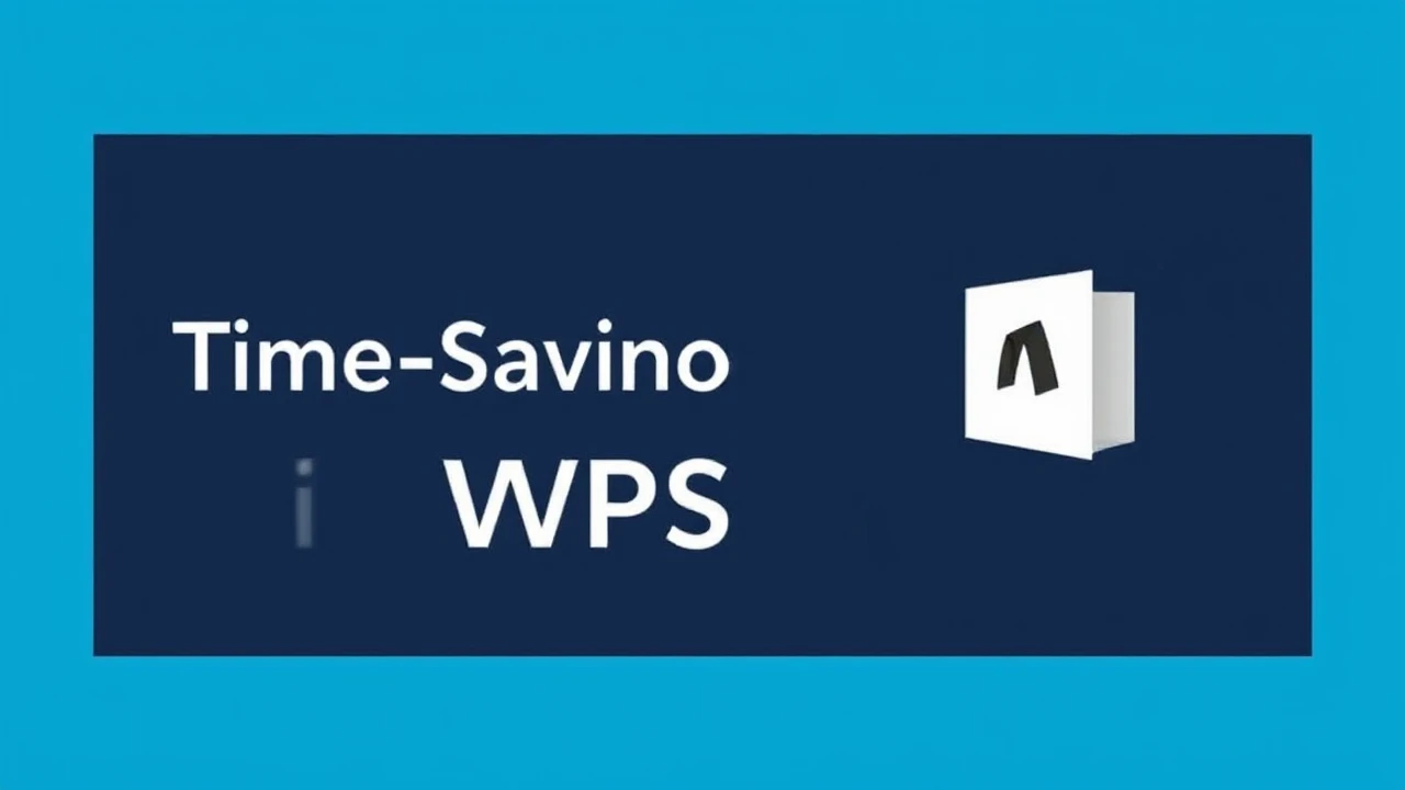 Increasing Effectiveness: Time-Saving Techniques in WPS Office