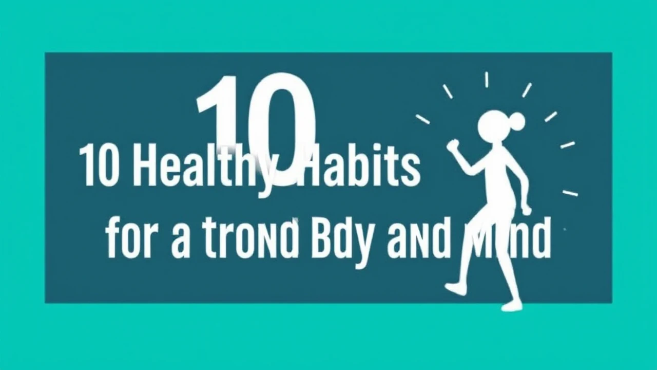 Effective 10 Healthy Habits for a Strong Body and Mind