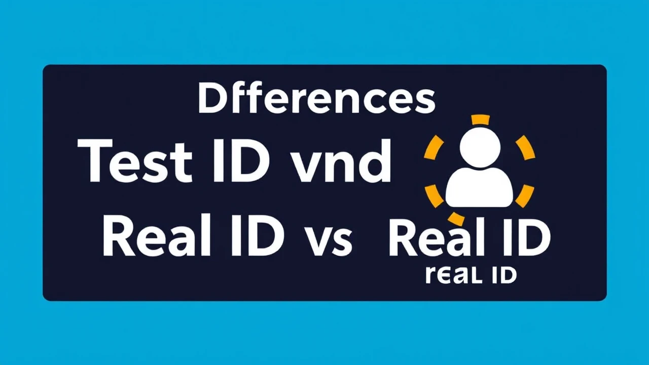 Differences Between Test ID and Real ID Logins