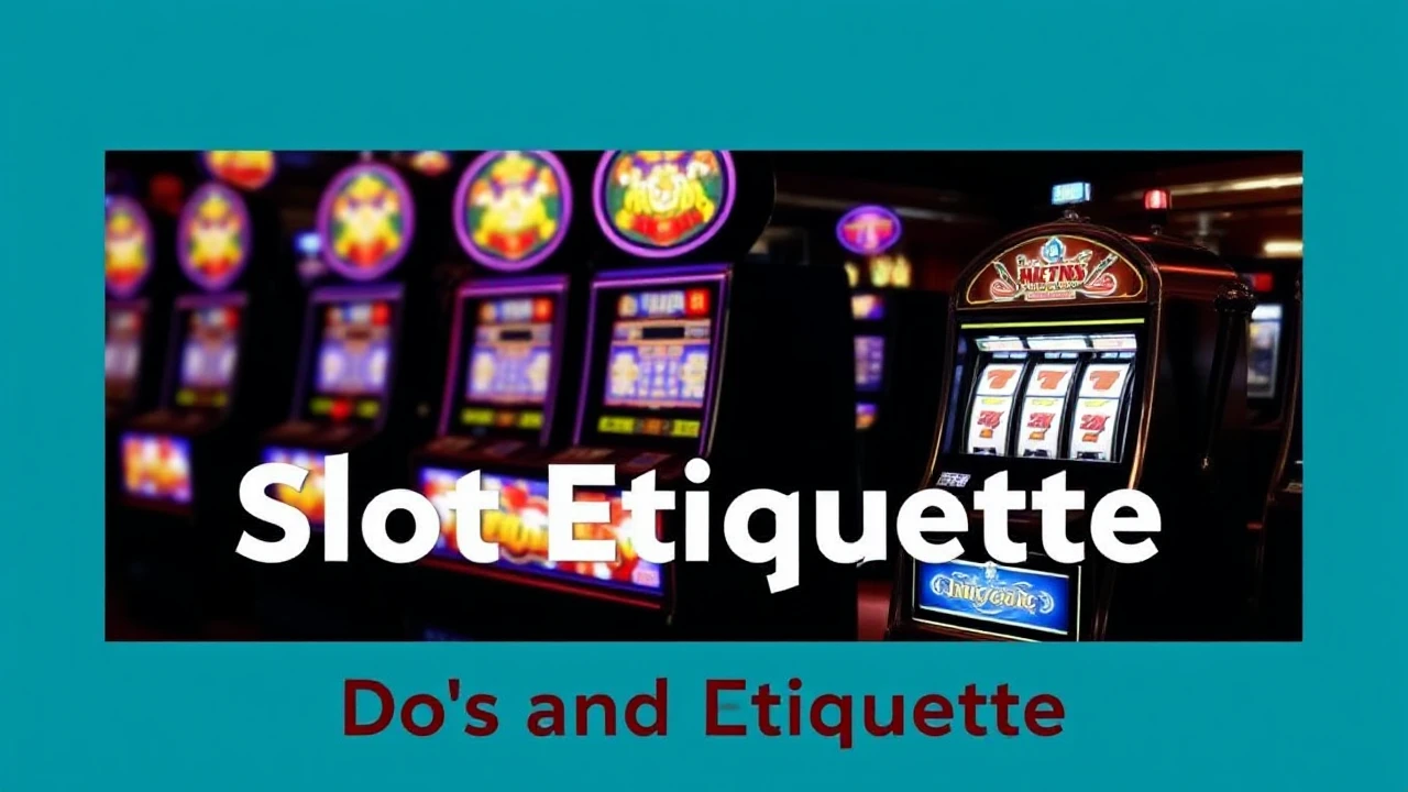 Navigating Slot Etiquette: Do's and Don'ts in the Casino