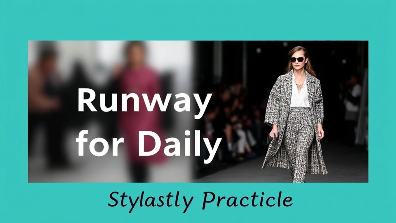 Stylishly Practical: Adapting Runway Looks for Daily Life