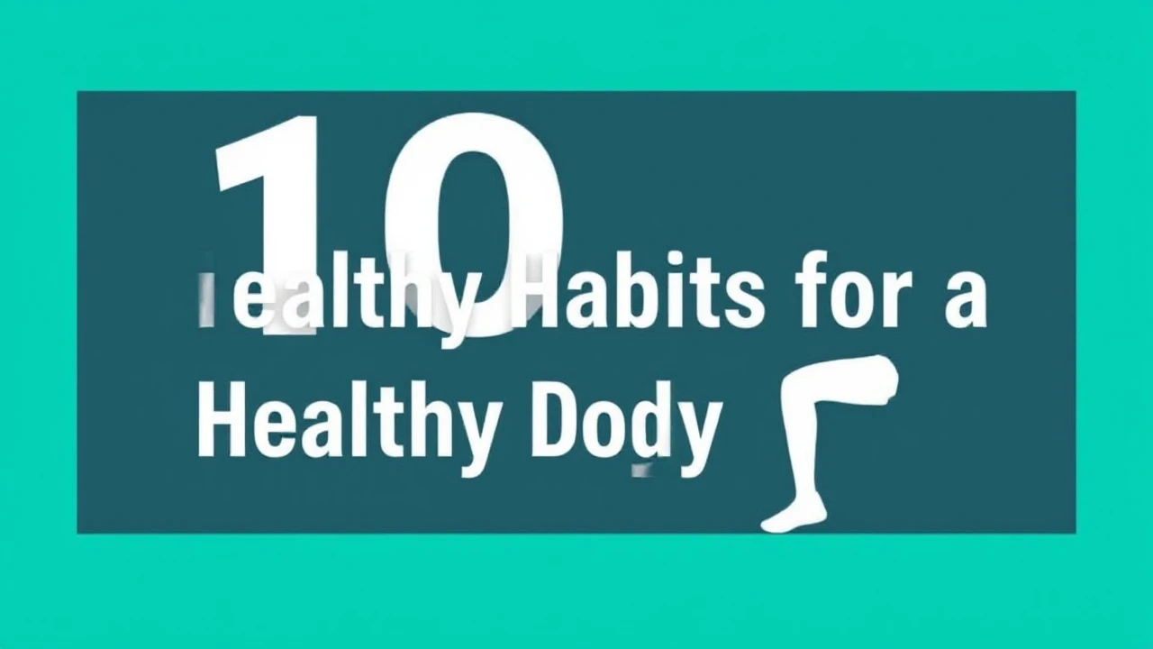Effective 10 Healthy Habits for a Healthy Body and Mind