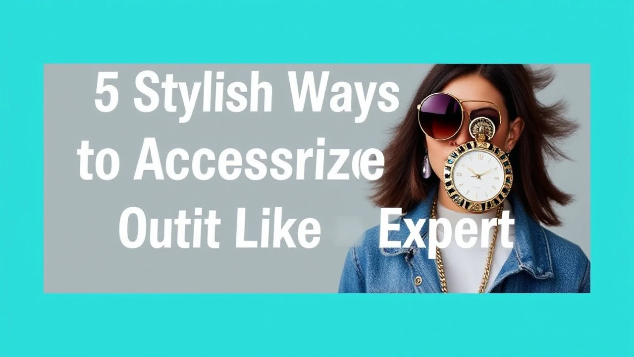 5 Stylish Ways to Accessorize Your Outfit Like an Expert