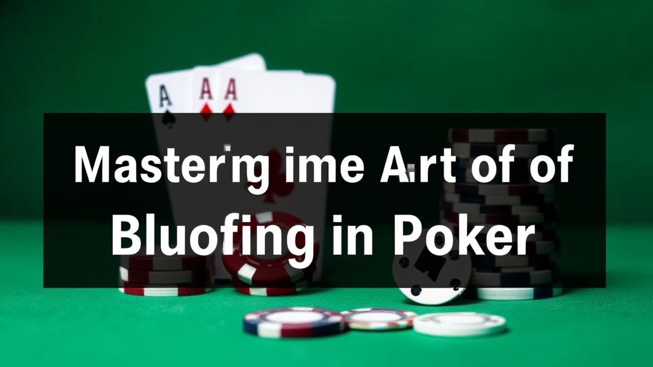 Mastering the Art of Bluffing in Poker: For Novices Tutorial