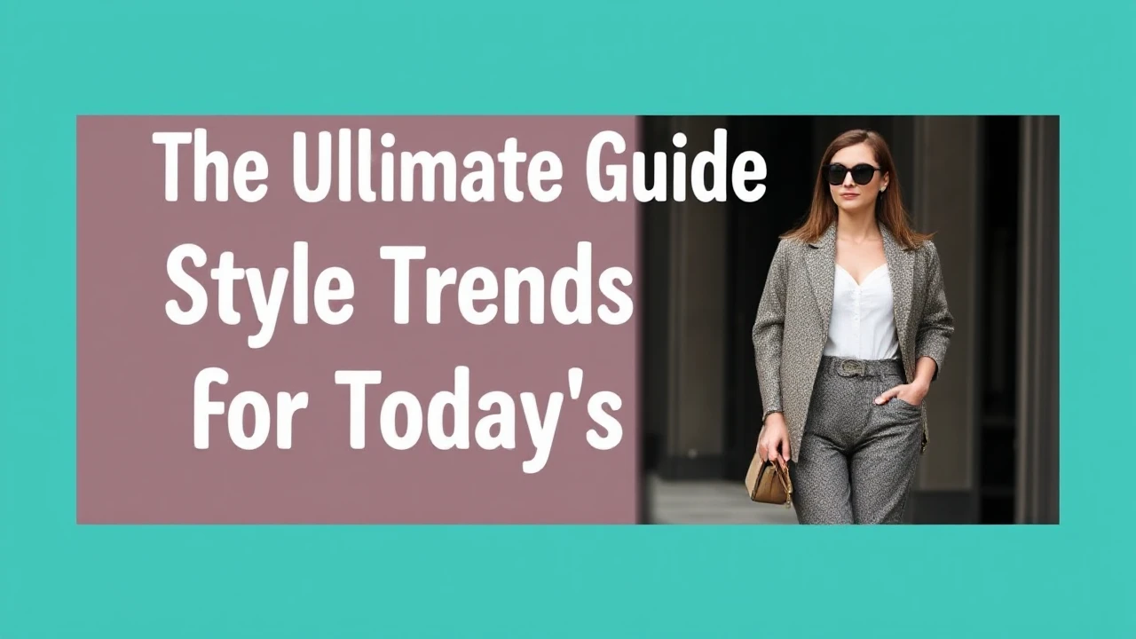 The Ultimate Guide to Style Trends for Today's Woman