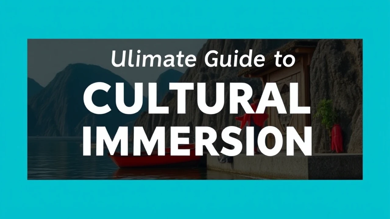 The Ultimate Guide to Cultural Immersion: Embracing Local Traditions While Traveling