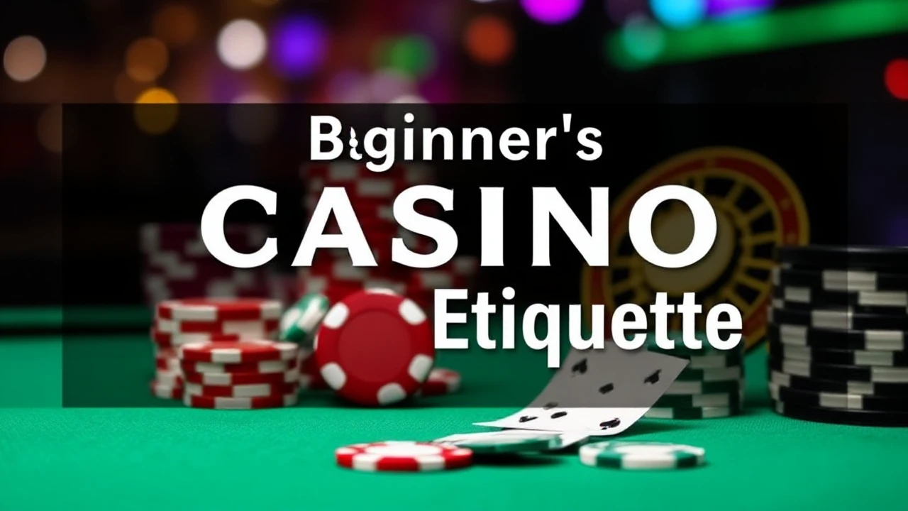 A Beginner's Handbook to Casino Etiquette: Advice and Guidelines for Newbies