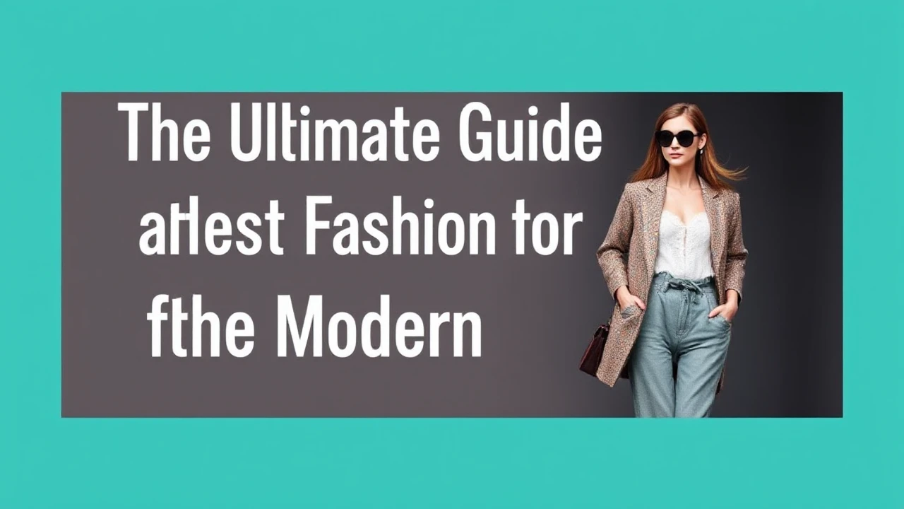 The Ultimate Guide to Latest Fashion for the Modern Woman