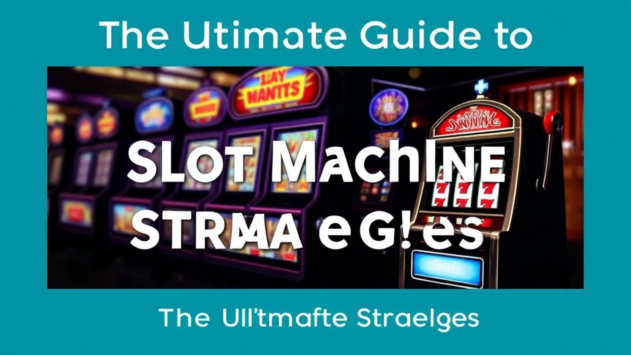 The Ultimate Guide to Slot Machine Strategies