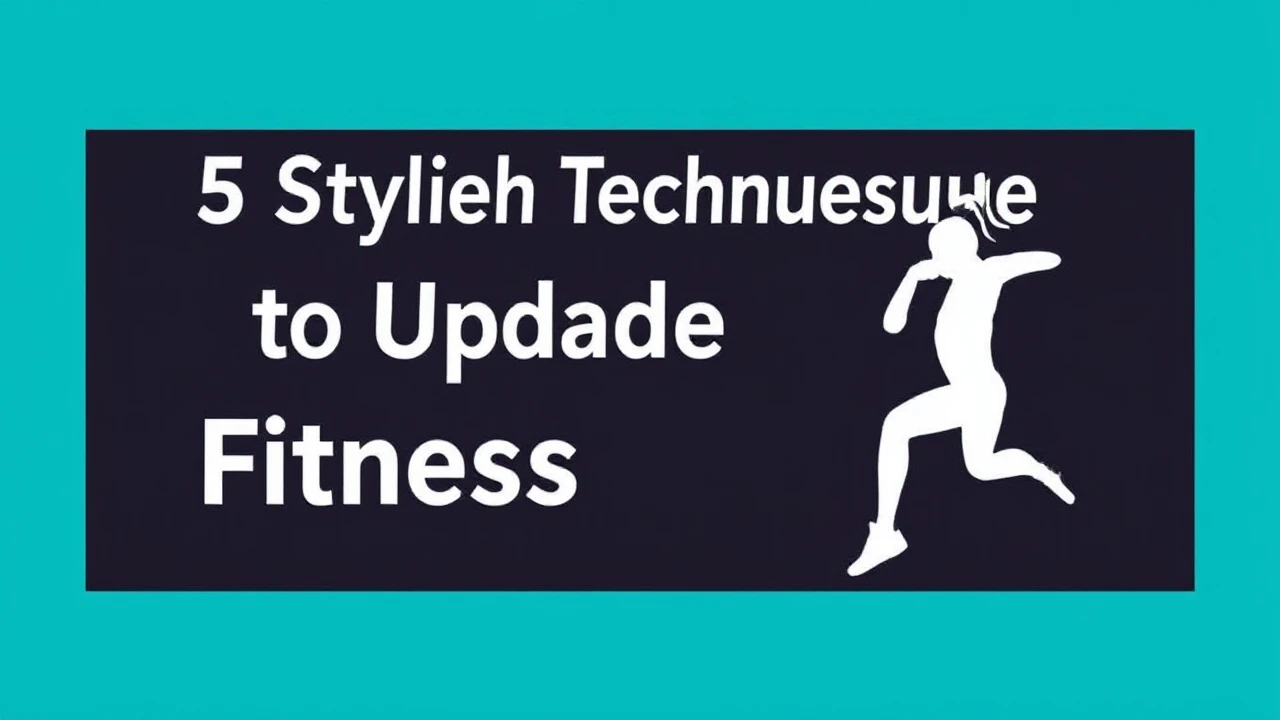 5 Stylish Techniques to Upgrade Your Fitness Lifestyle
