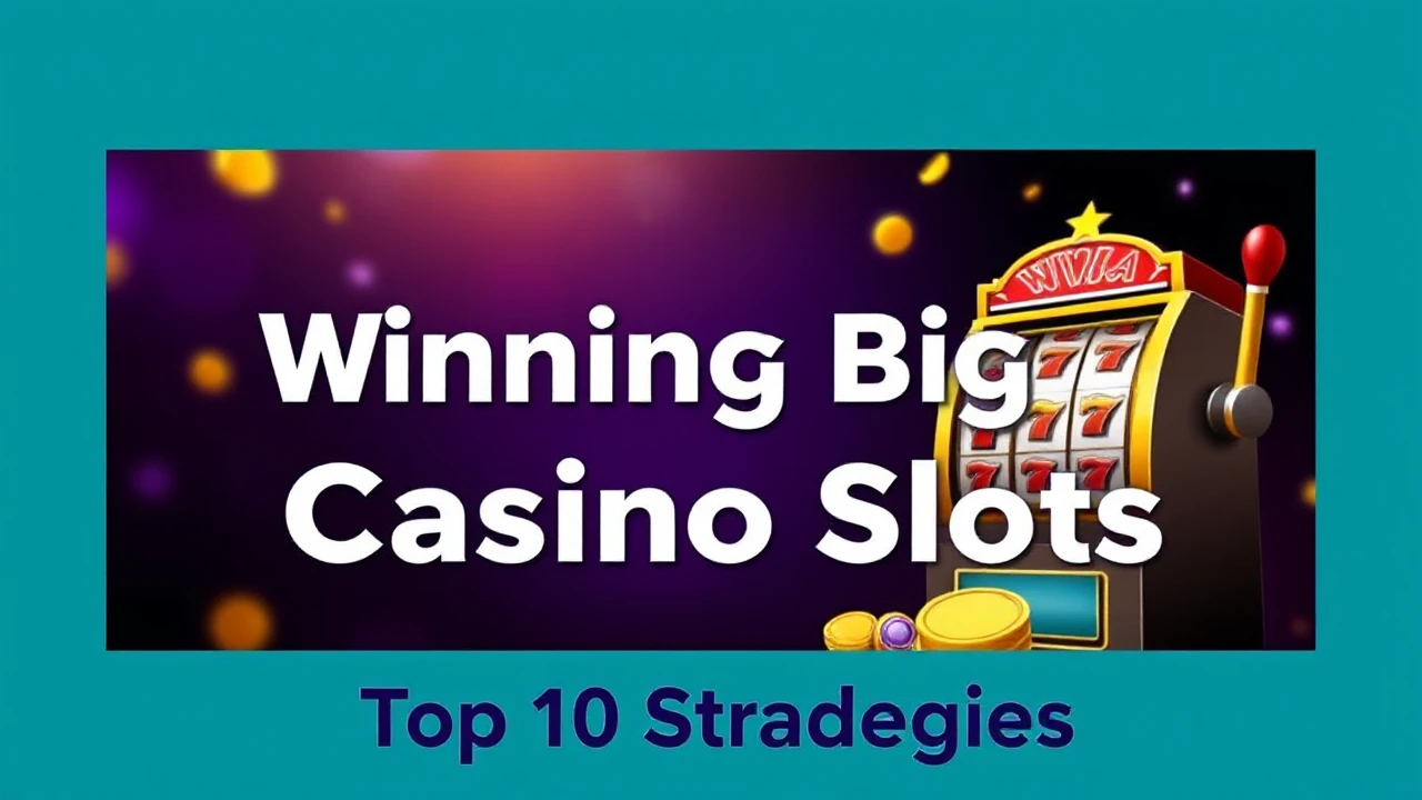 Mastering the Art of Winning Big at Casino Slots: Top 10 Strategies