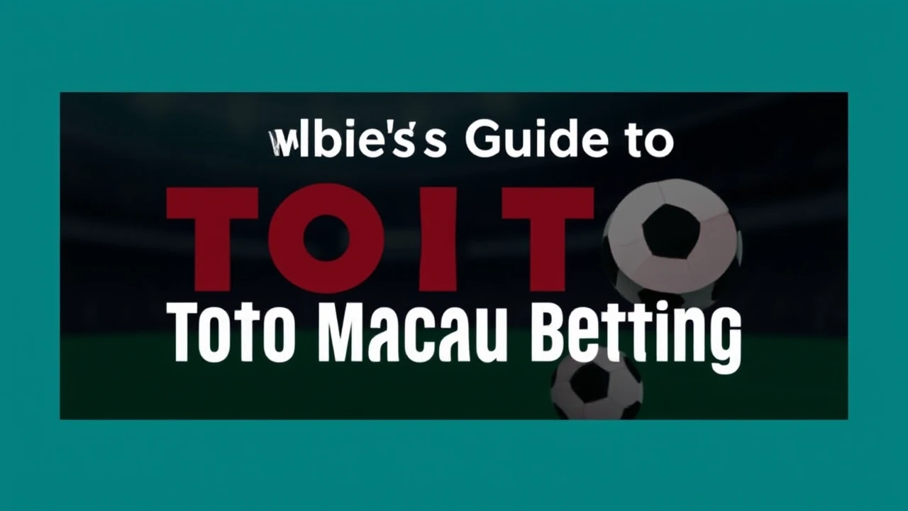 Newbie's Guide to Toto Macau Betting