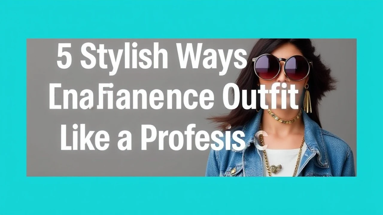 5 Stylish Ways to Enhance Your Outfit Like a Professional