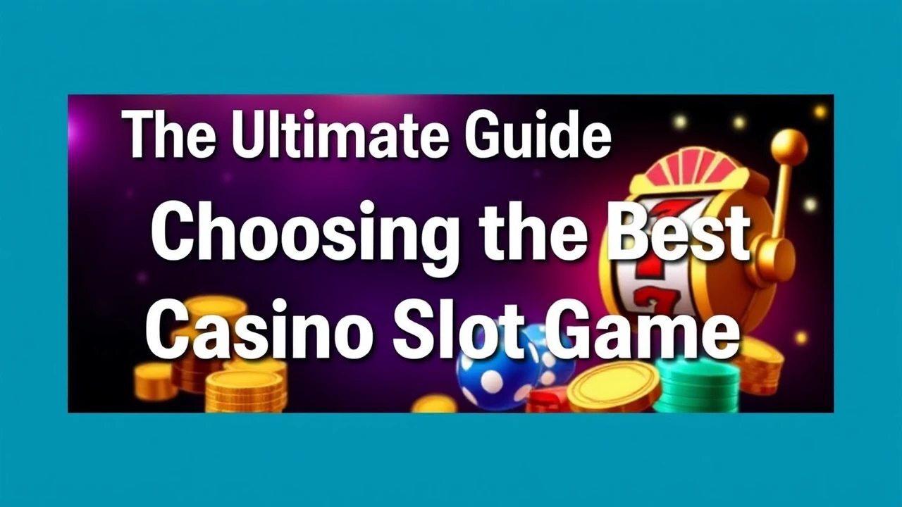 The Ultimate Guide to Choosing the Best Casino Slot Game