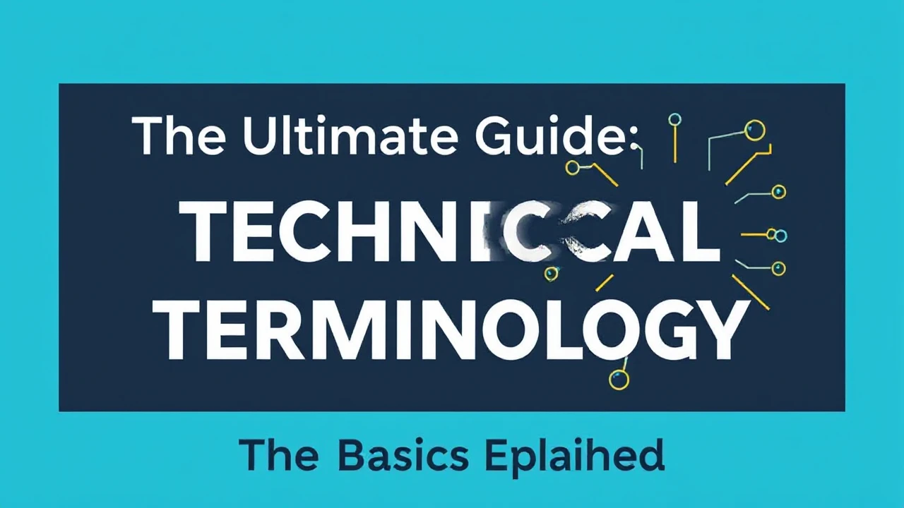 The Ultimate Guide Technical Terminology: The Basics Explained