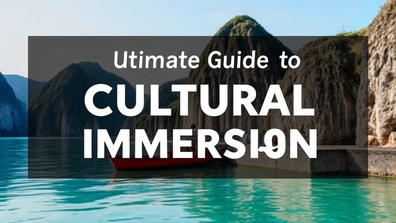 The Ultimate Guide to Cultural Immersion: Embracing Local Traditions While Traveling