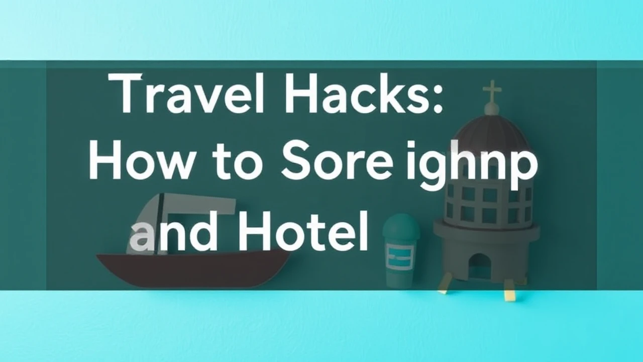 Travel Hacks: How to Score Cheap Flights and Hotel Deals
