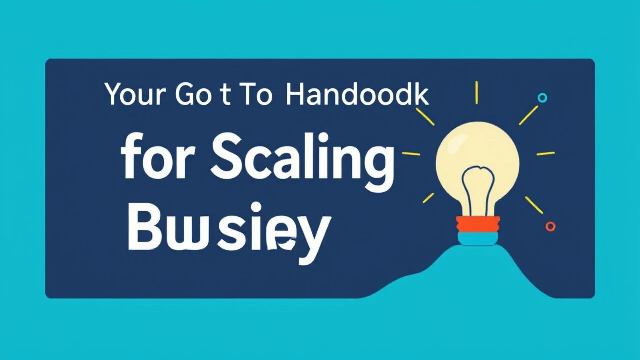 Your Go-To Handbook for Scaling Your Company Effectively