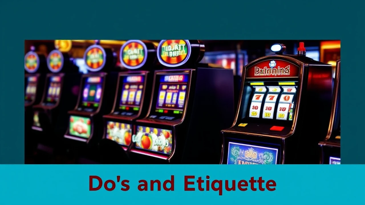Navigating Slot Etiquette: Do's and Don'ts in the Casino