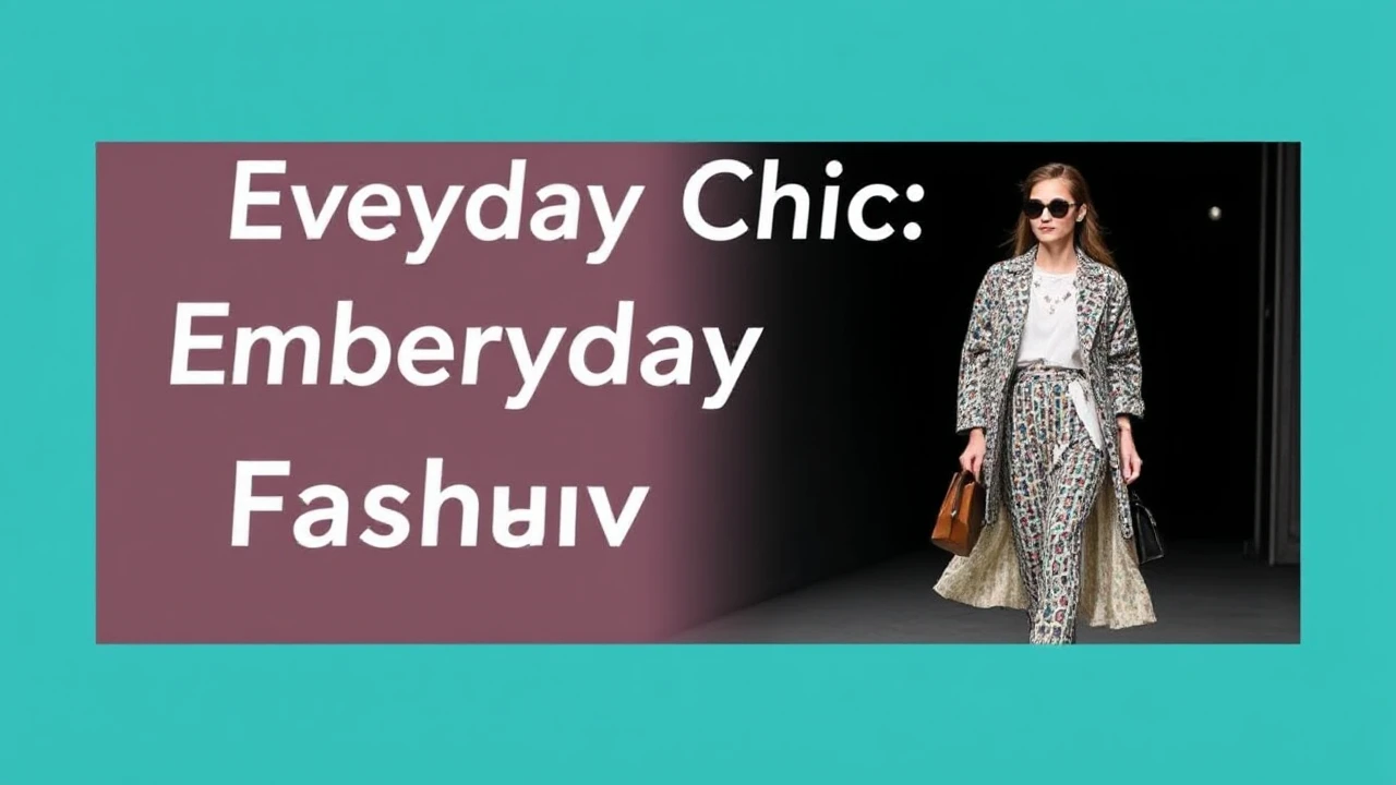 Everyday Chic: Embracing Runway Fashion Trends