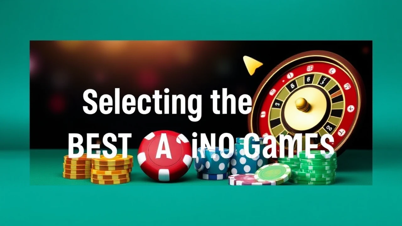 The Complete Manual to Selecting the **Best Casino Games**