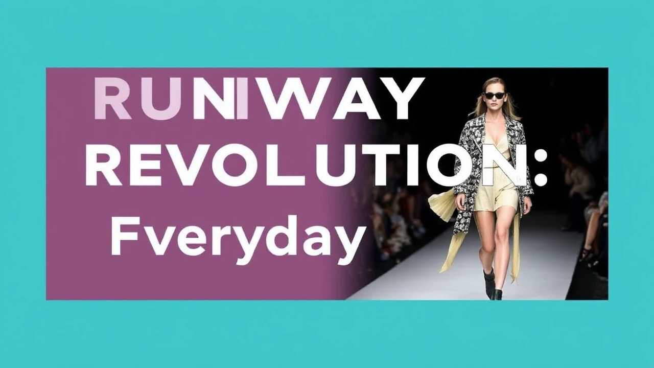 Runway Revolution: Fashion Tips for Everyday Style