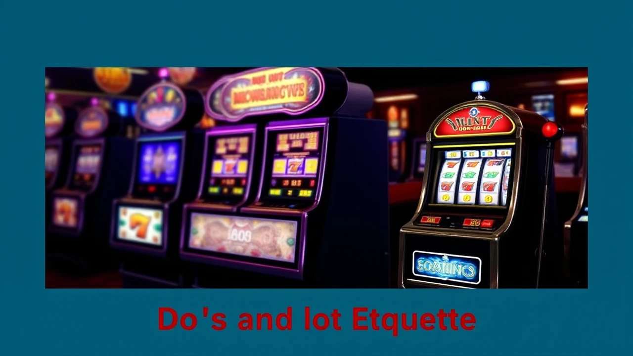 Navigating Slot Etiquette: Do's and Don'ts in the Casino