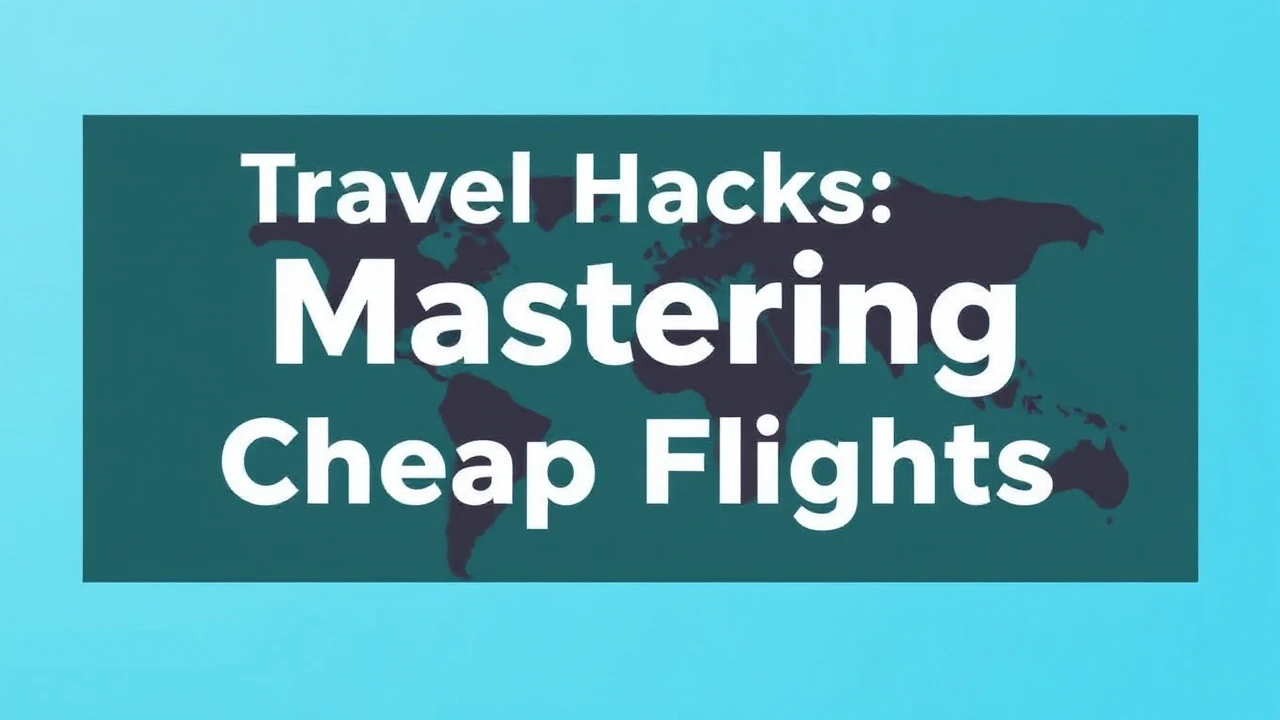 Expert Tips on Travel Hacks: Mastering Cheap Flights