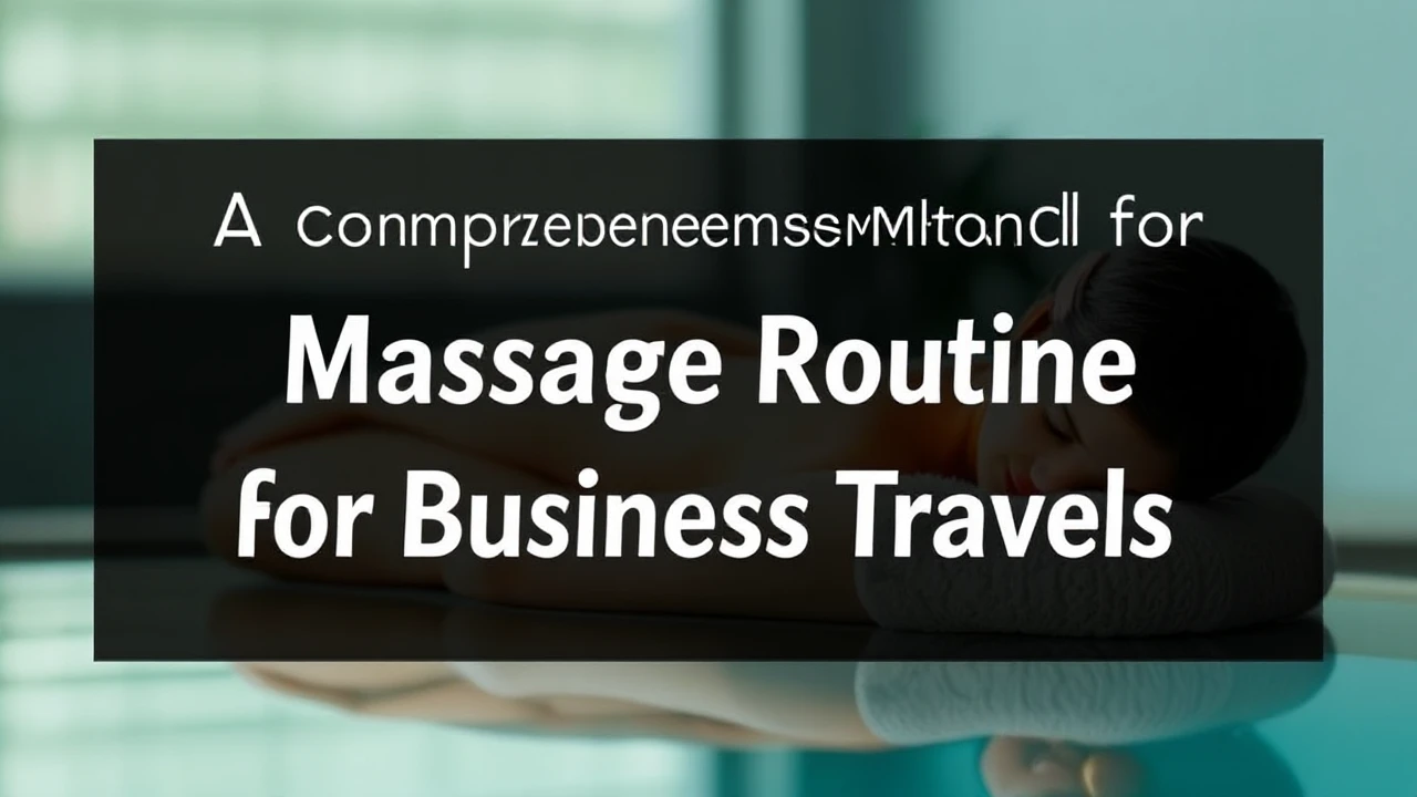 A Comprehensive Manual for Crafting a Massage Routine for Business Travels