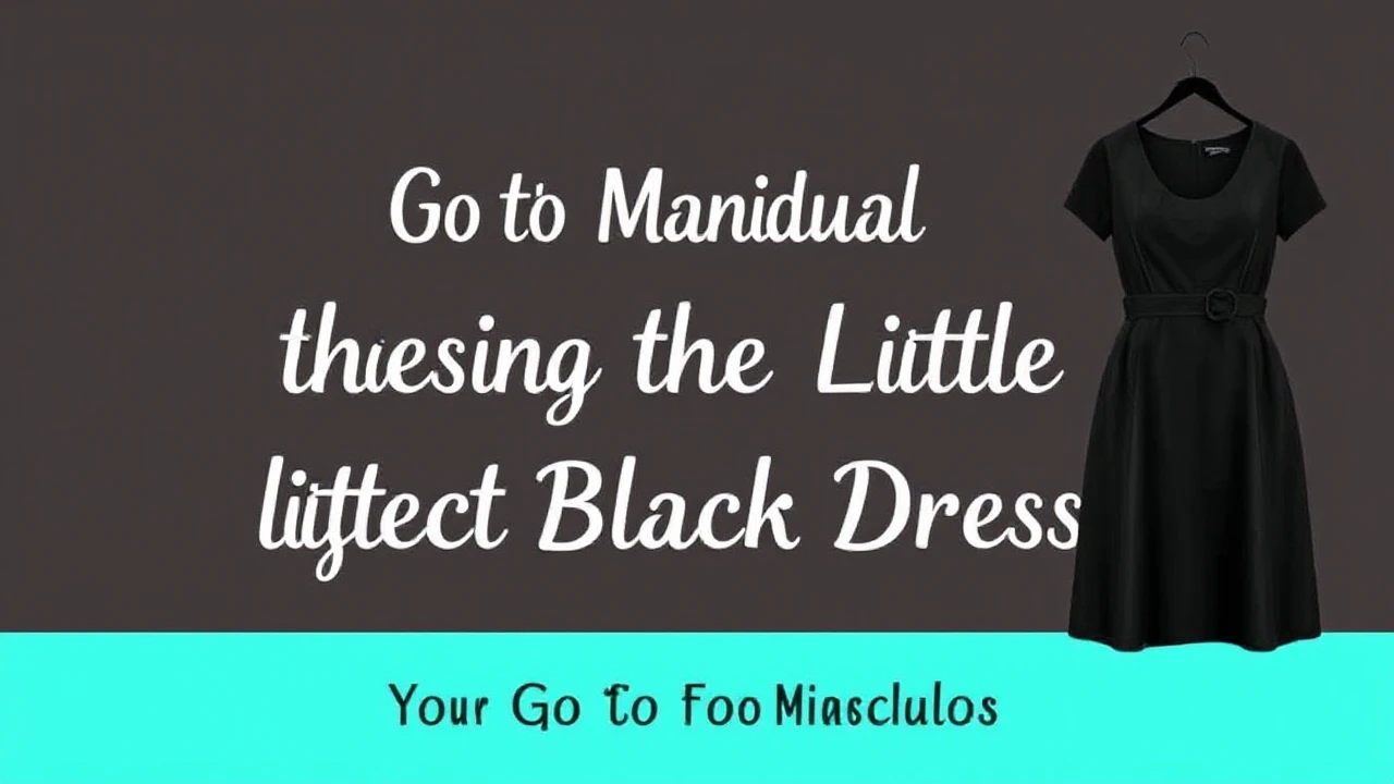 Your Go-To Manual of Choosing the Perfect Little Black Dress