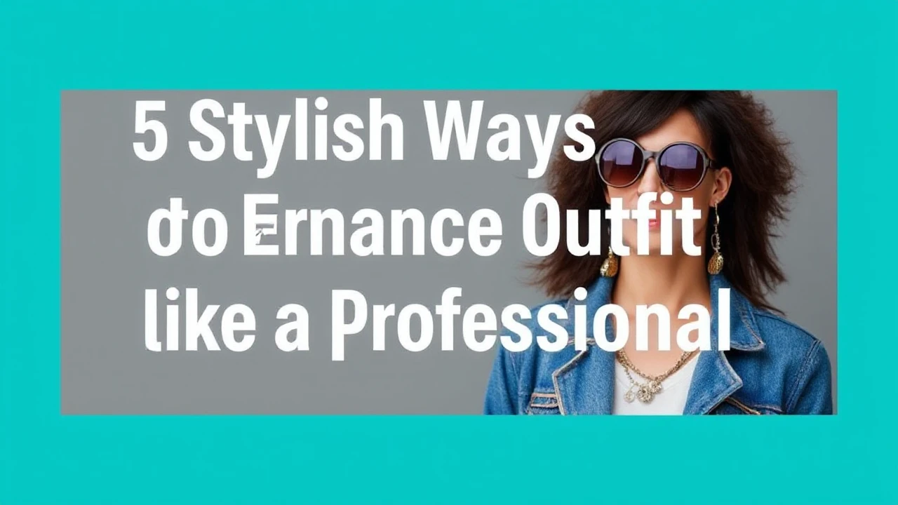 5 Stylish Ways to Enhance Your Outfit Like a Professional