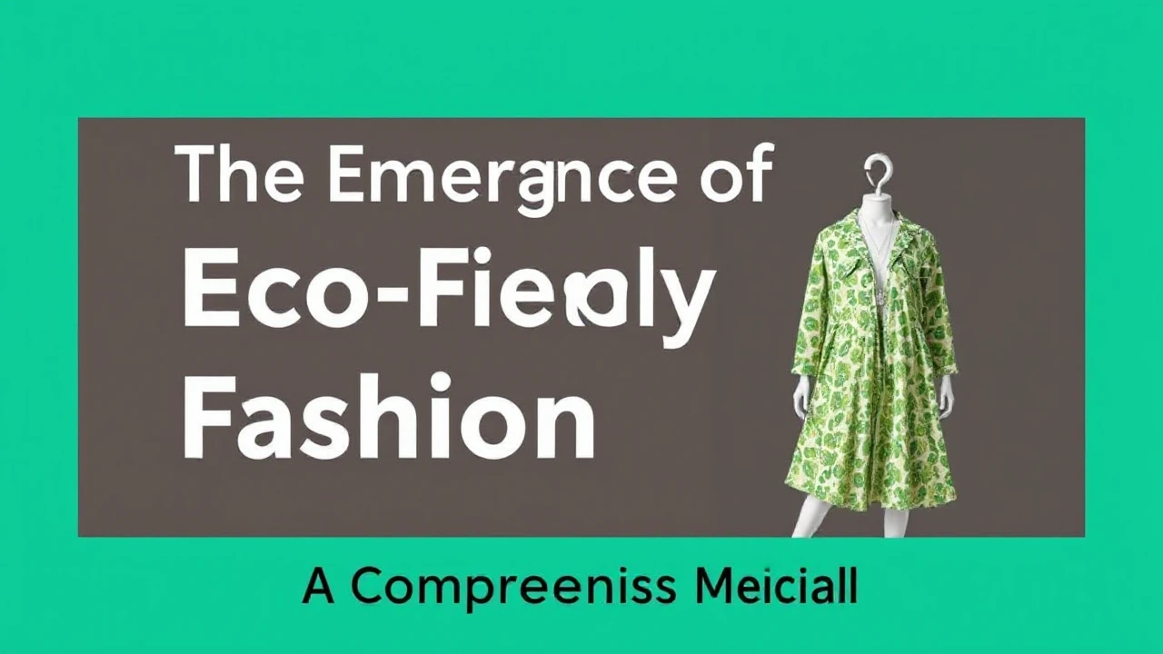 The Emergence of Eco-Friendly Fashion: A Comprehensive Manual