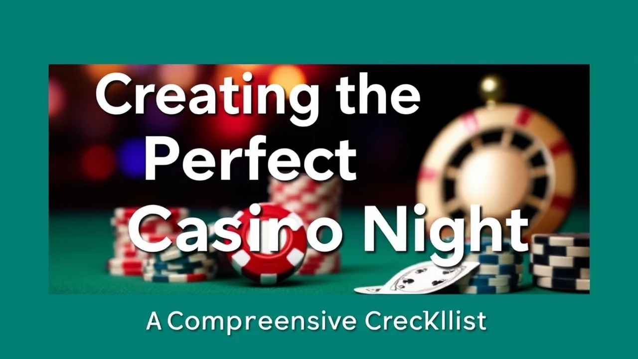 Creating the Perfect Casino Night: A Comprehensive Checklist