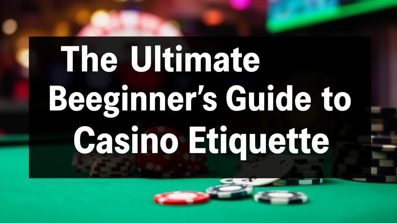 The Ultimate Beginner's Guide to Casino Etiquette