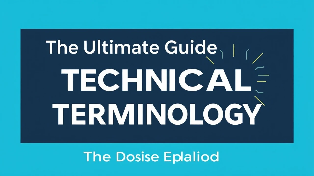 The Ultimate Guide Technical Terminology: The Basics Explained