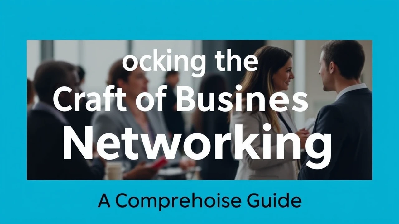Unlocking the Craft of Business Networking: A Comprehensive Guide
