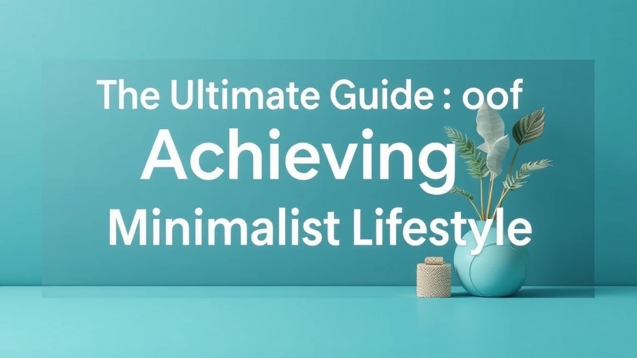The Ultimate Guide of Achieving a Minimalist Lifestyle