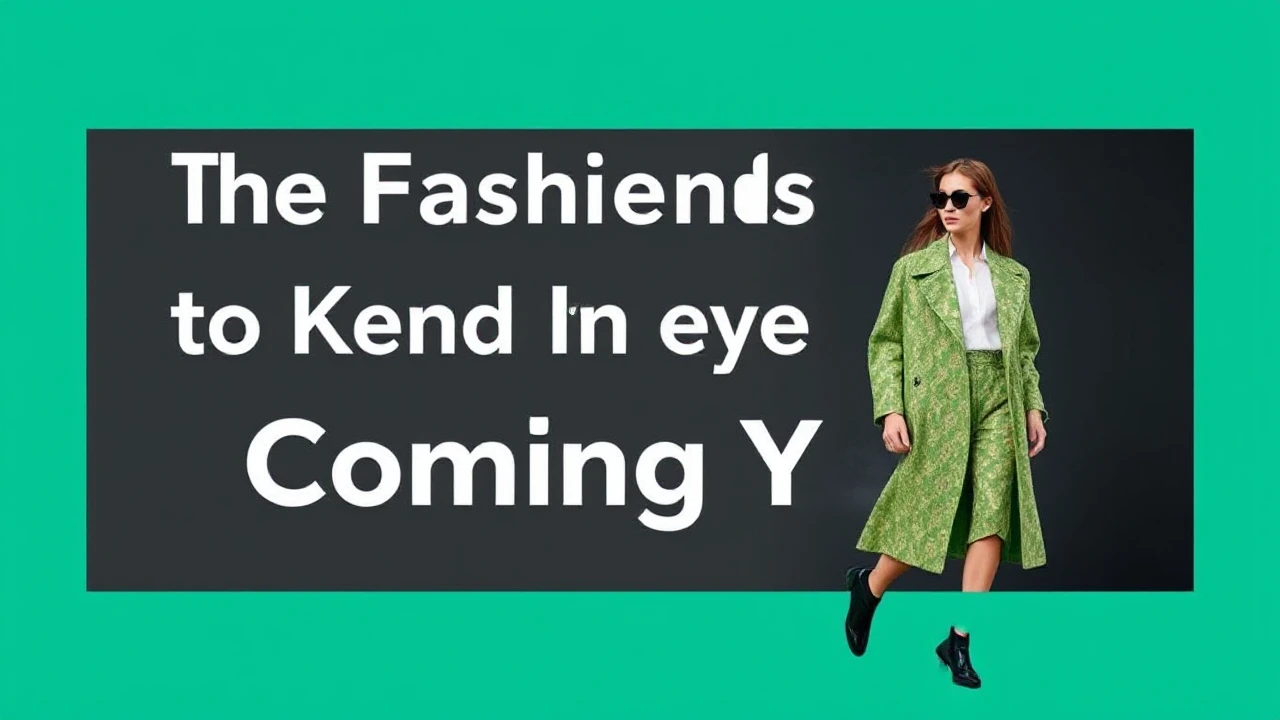 The Fashion Trends to Keep an Eye on in the Coming Year