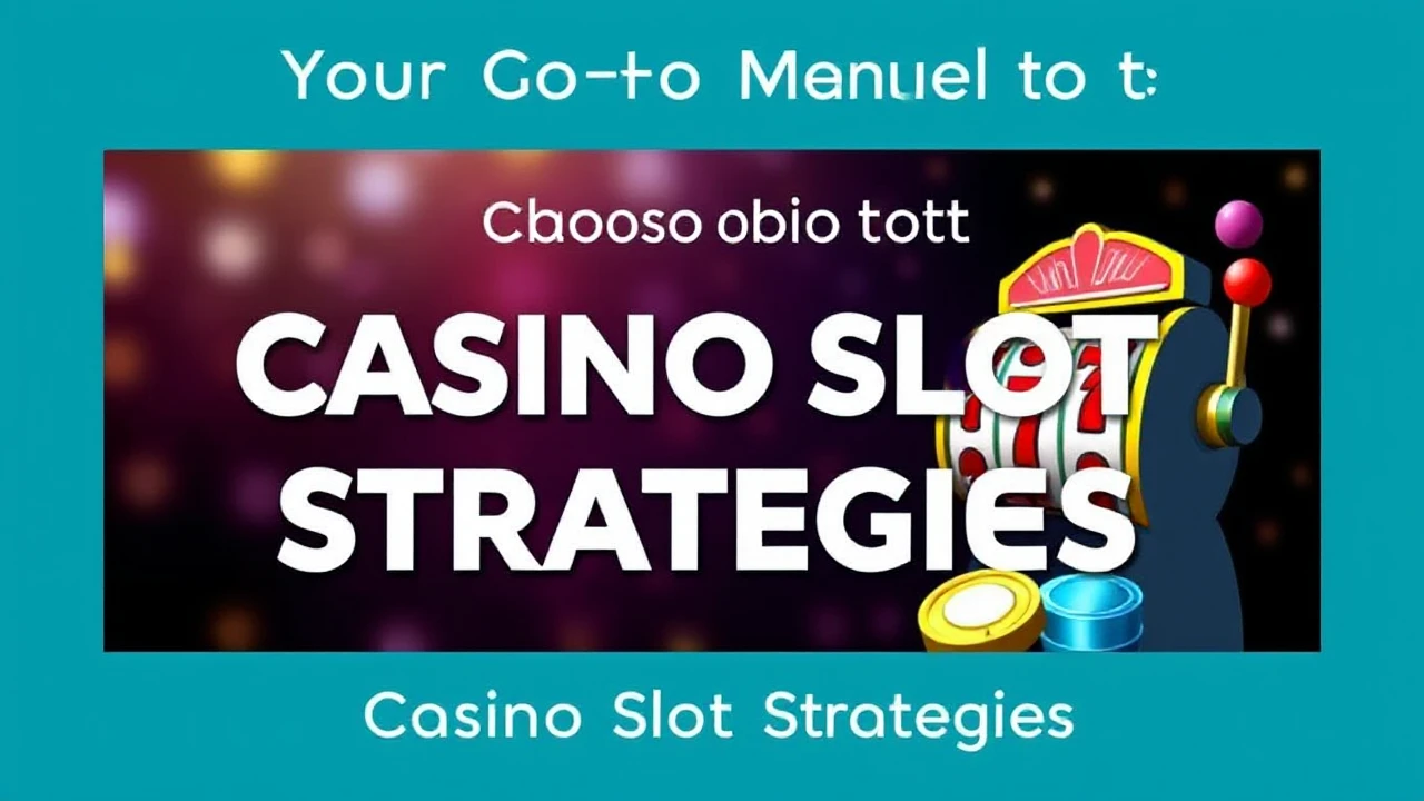 Your Go-To Manual to Casino Slot Strategies
