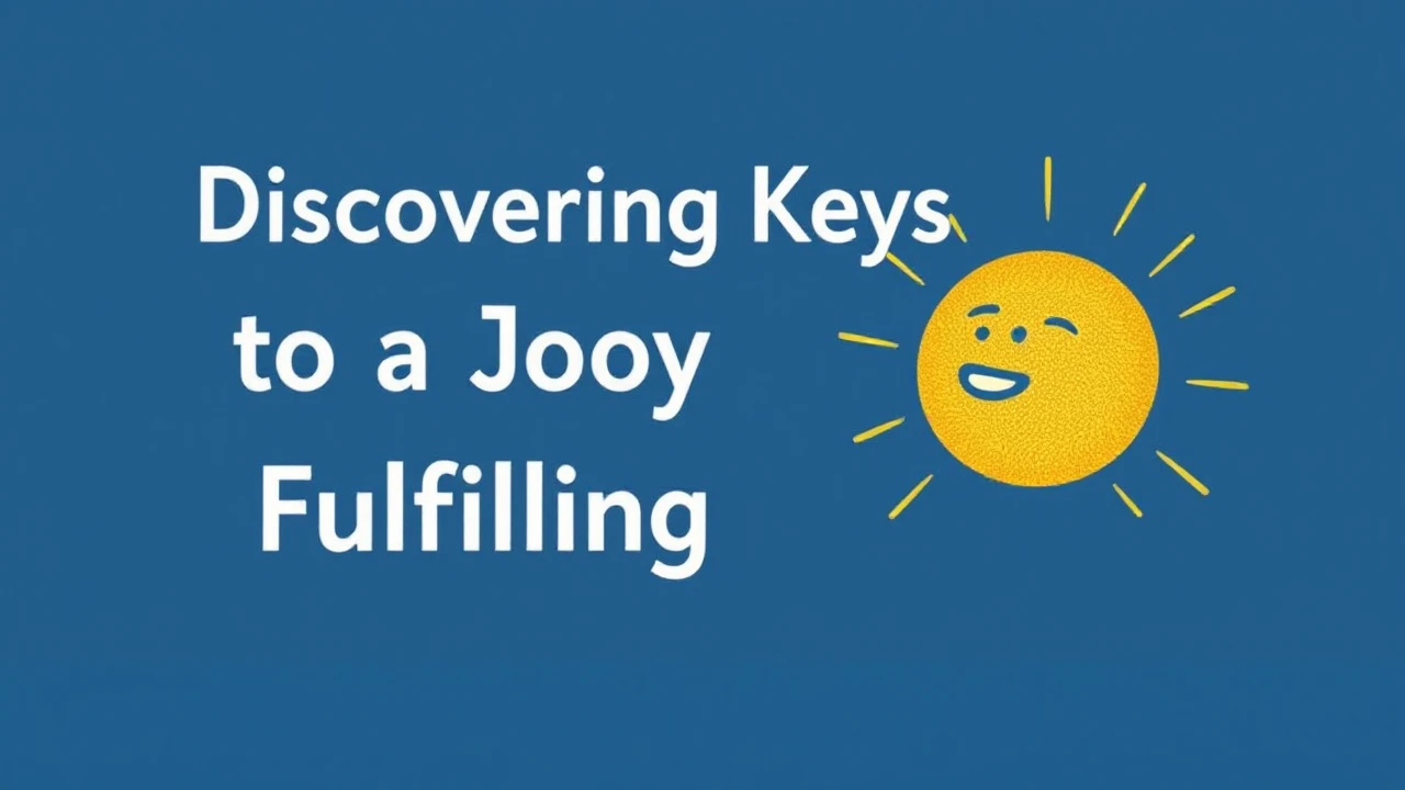 Discovering the Keys to a Joyful and Fulfilling Lifestyle