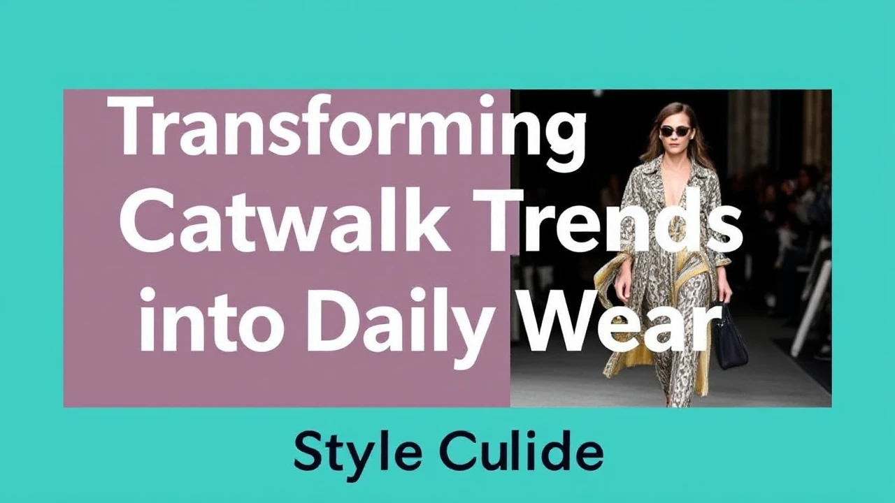 Transforming Catwalk Trends into Daily Wear: Style Guide