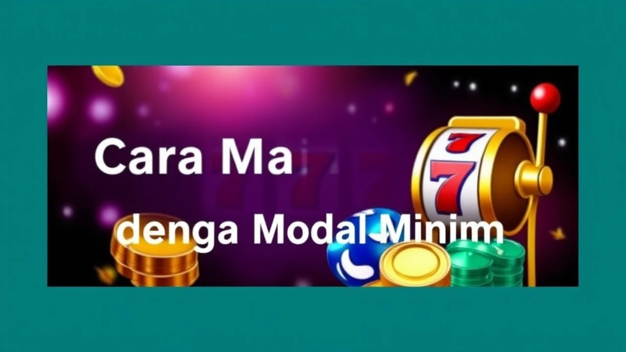 Cara Main Slot dengan Modal Minim