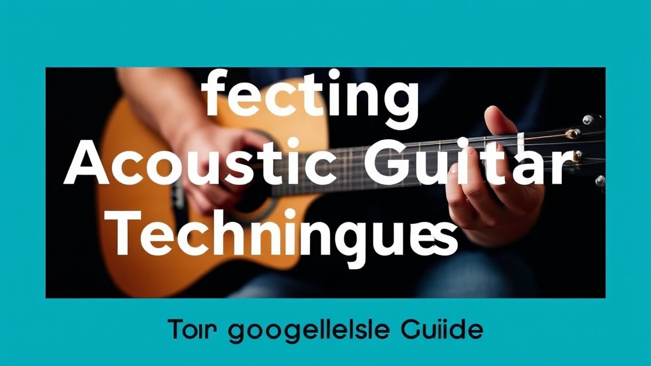 Perfecting Acoustic Guitar Techniques for Budding Artists: A Comprehensive Guide