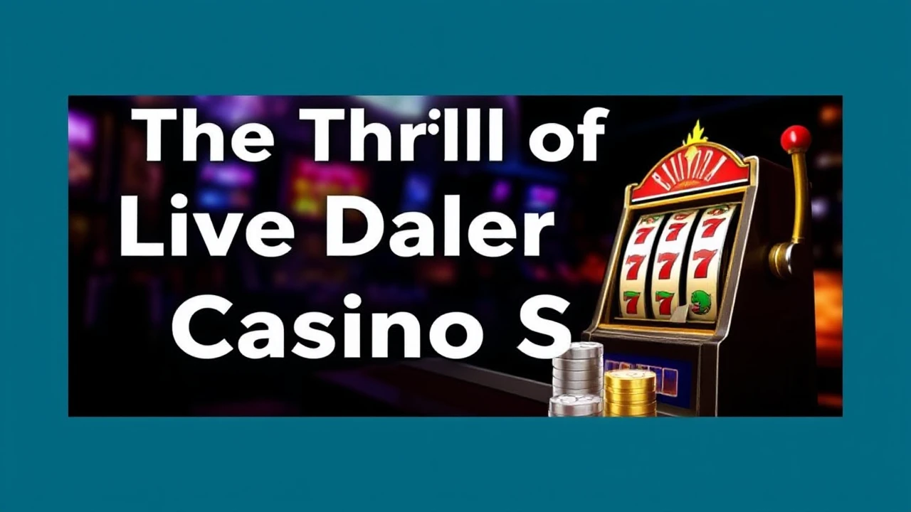 The Thrill of Live Dealer Casino Slots