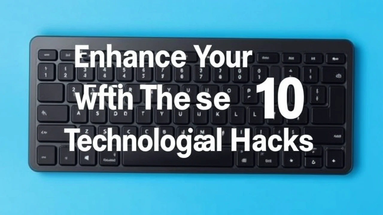 Enhance Your Efficiency with These 10 Technological Hacks