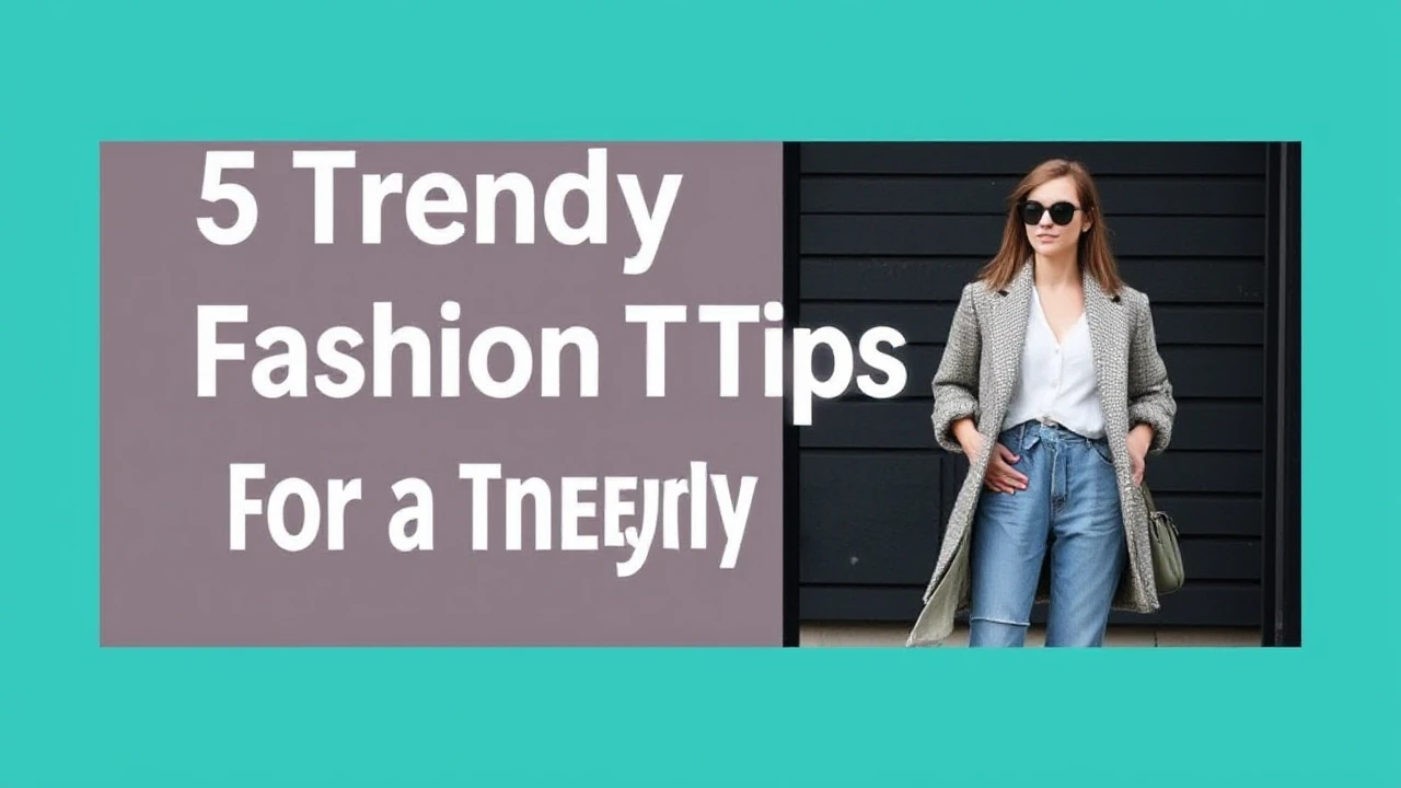 5 Trendy Fashion Tips for a Trendy Lifestyle