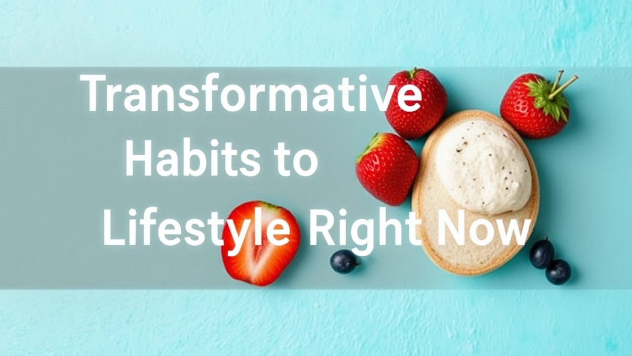 Transformative Habits to Change Your Lifestyle Right Now