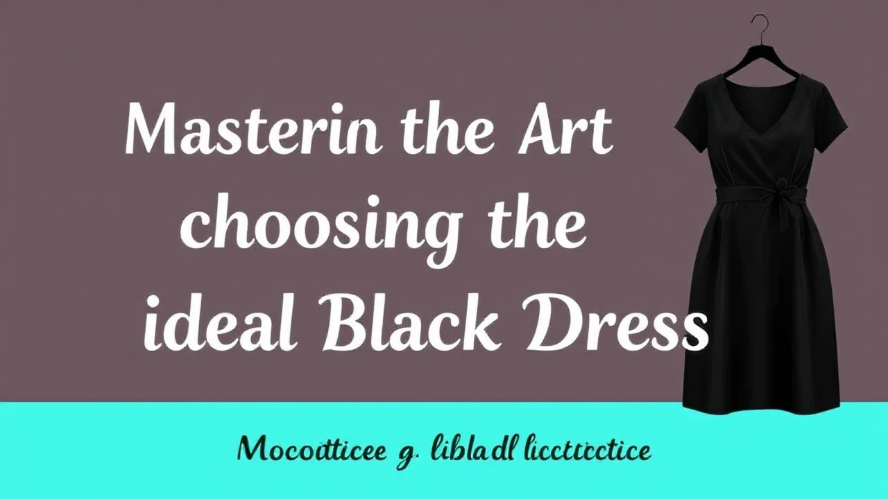 Mastering the Art of Choosing the Ideal Little Black Dress