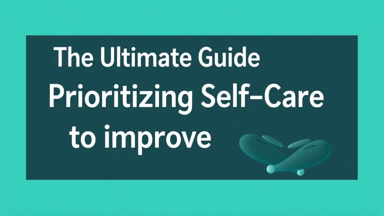 The Ultimate Guide Prioritizing Self-Care to Improve Better Health